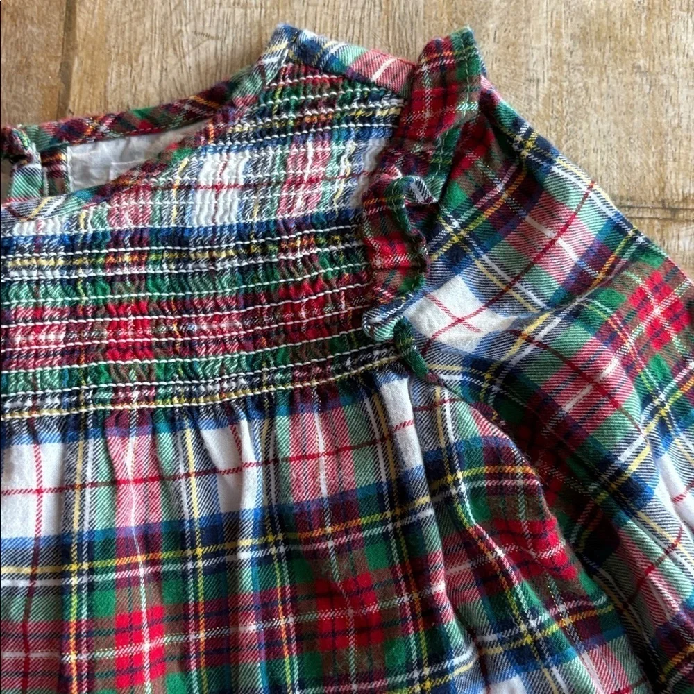 GAP Girls Holiday Plaid Shirt and Leggings Set 2t